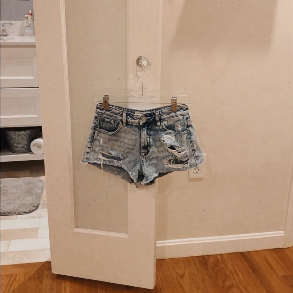 PacSun ripped jean shorts